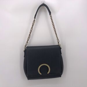 CHILLX by LeMiel Black Gold Half Circle Chain Bag